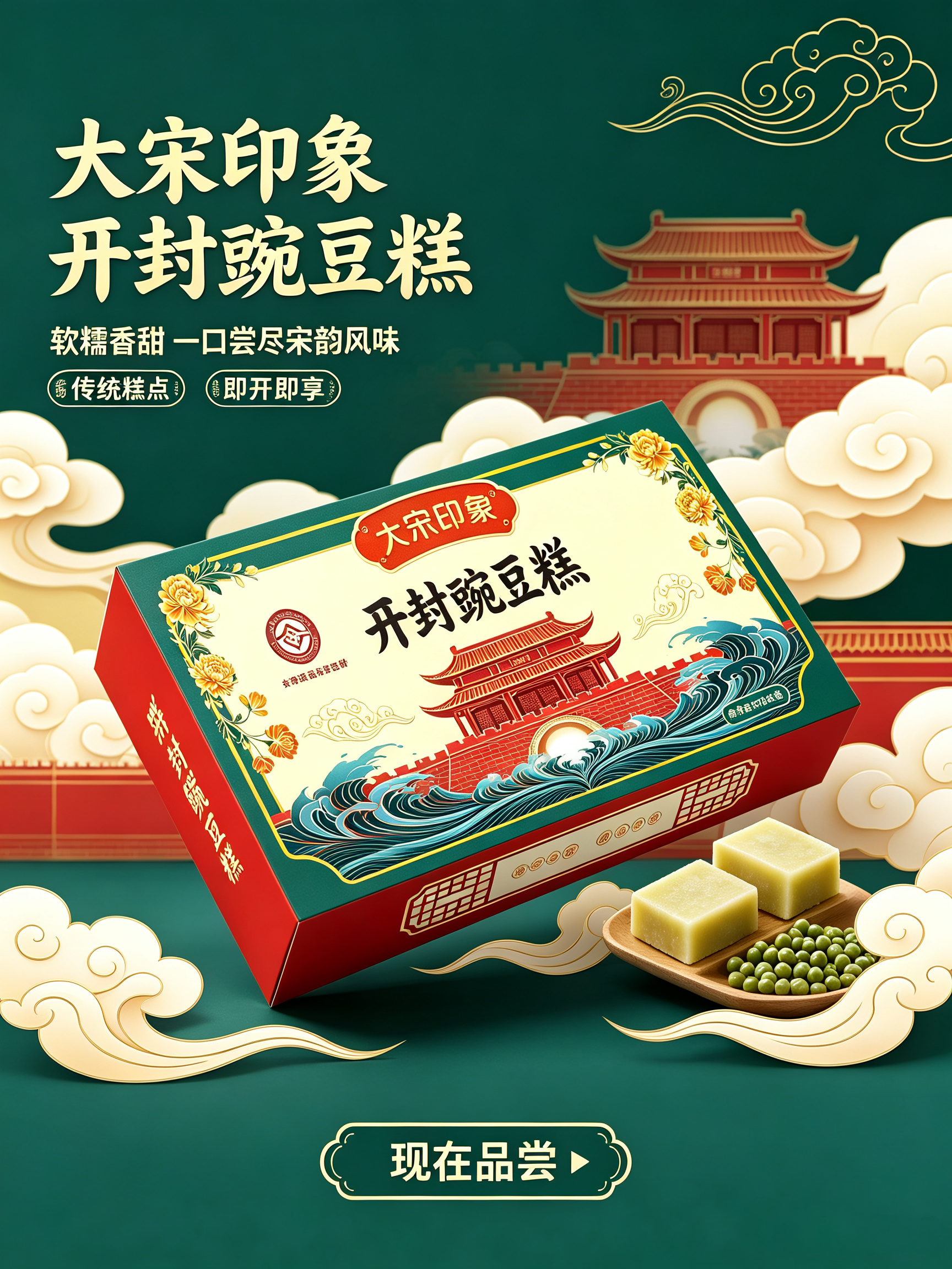 开封特产大宋印象开封豌豆糕休闲零食开封伴手礼办公室零食